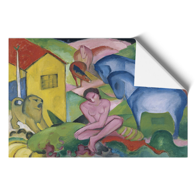 The Dream by Franz Marc - No Frame Painting, 21cm H x 30cm W x 0.1cm D