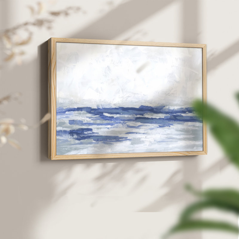 Blue Breakers I -Framed Print - Restickable