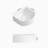 15.75 In. Vessel Rectangular Modern Ceramic Bathroom Sink In Milk White