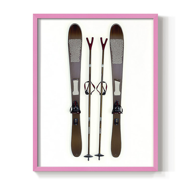 Reproduction encadrée - bois massif, H 15 po x l 12 po, Rose