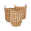 Paniers de rangement en rotin tissé