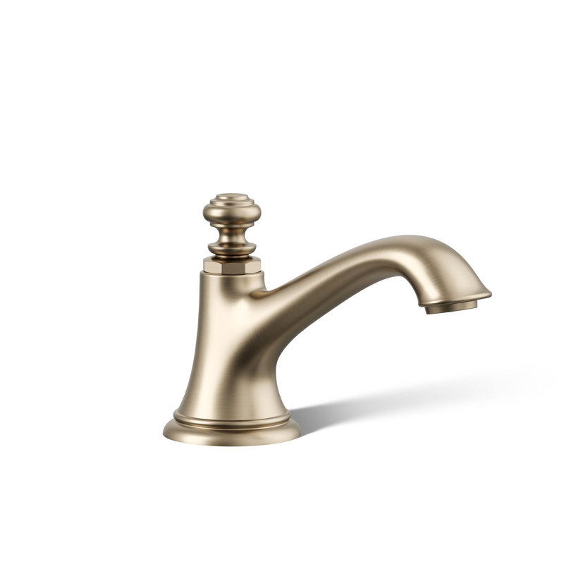 Artifacts Bathroom Sink Spout with Bell Design, Vibrant Brushed Bronze