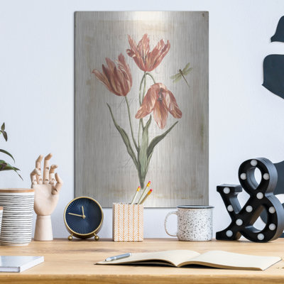 Winston Porter «Antiquarian Blooms 3» par Katie pertiet, art mural en métal