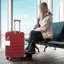 20 "/ 24" / 28 "3 pièces / ensemble en valise à roulettes en ABS, couleur assortie, avec serrure à combinaison
