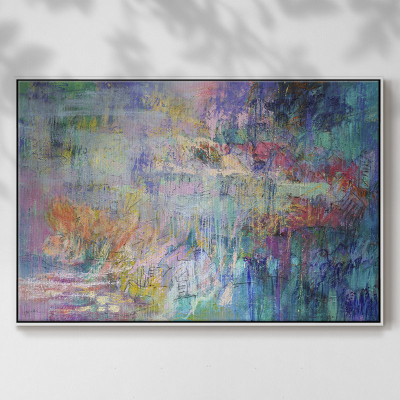 Vespers, reproduction d'art sur toile, H 17 po x l 25 po x P 2 po, Cadre blanc