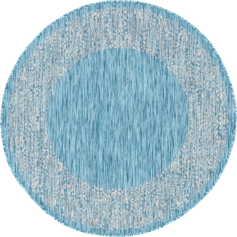 Tapis oriental clair Kason, Rond 4 pi 1 po