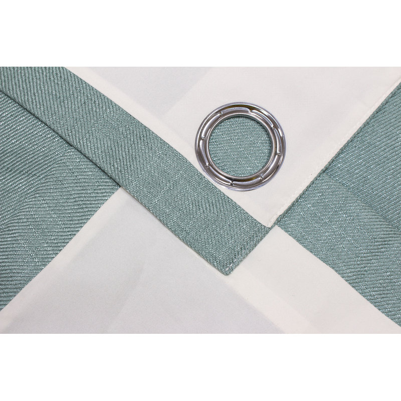 Sheer Curtain Pair, 168 W x 183 D cm, Duck Egg Blue