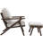 Juntier 25" W Linen Armchair and Ottoman-444316357