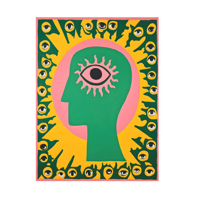 Art mural sur toile tendue - "All Seeing Eye I" de Walker Noble pour décoration de salon, de chambre à coucher ou de bureau - 24 x 32