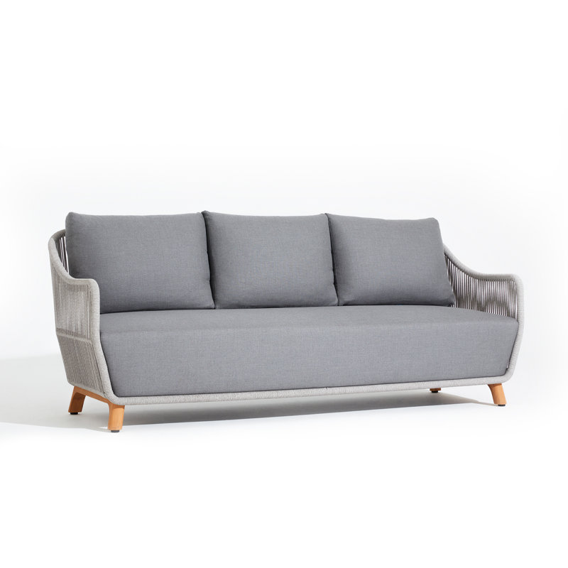 Canapé d'extérieur 85 po avec coussins