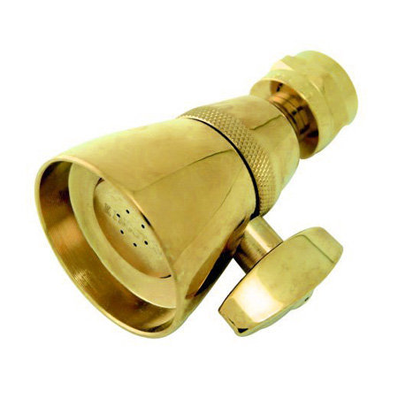 Hot Springs Full Adjustable Shower Head, Polished Brass