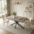 Retro Rectangular Stretch Dining Table with Storage Box-1914057359