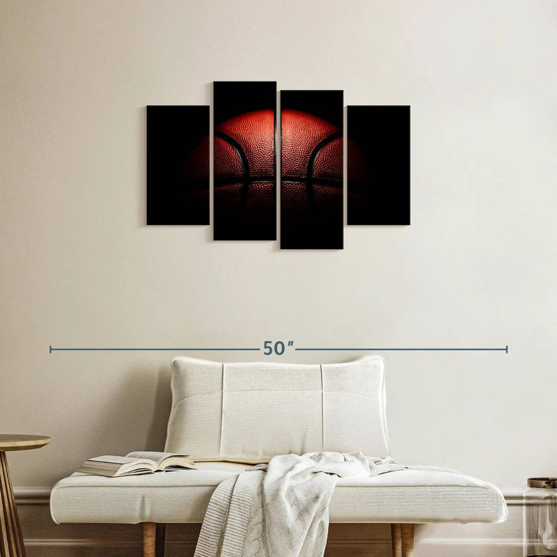 Ballon de basketball Sirci dans le noir, H 22 po x l 36 po