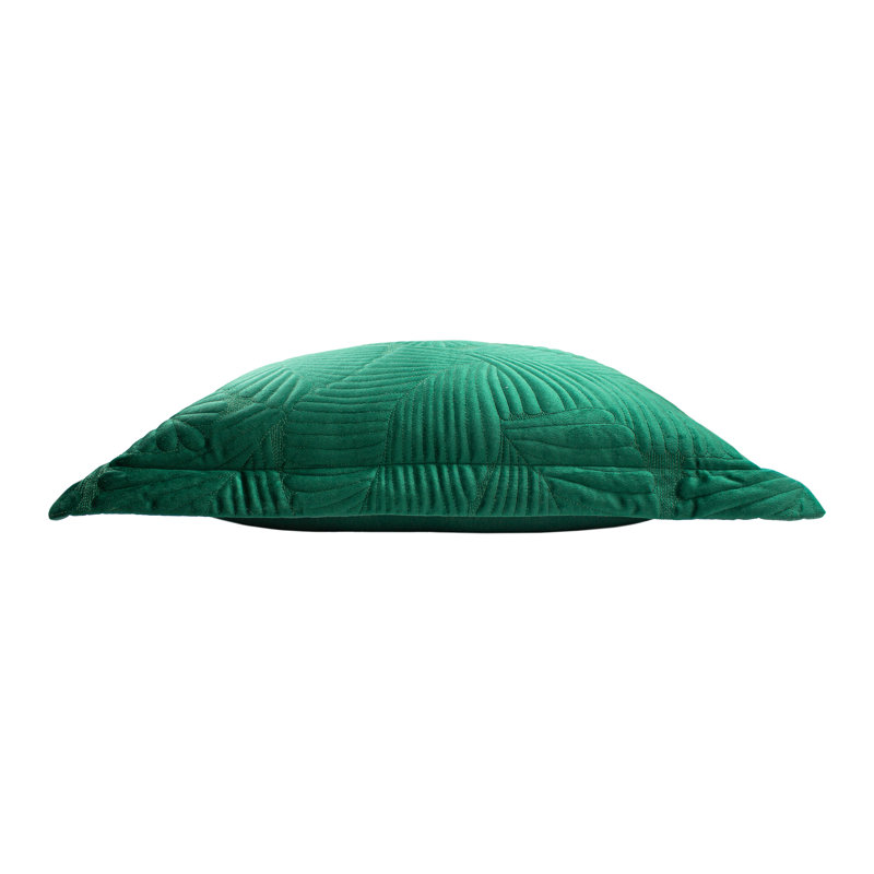 Floral Navy Square Cushion, Emerald
