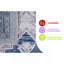  Tapis bleu / gris / oriental-256715700