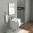 Wall-mounted Vanity With Soft Close Ceramic Basin Elegant Glossy White Bathroom Solution