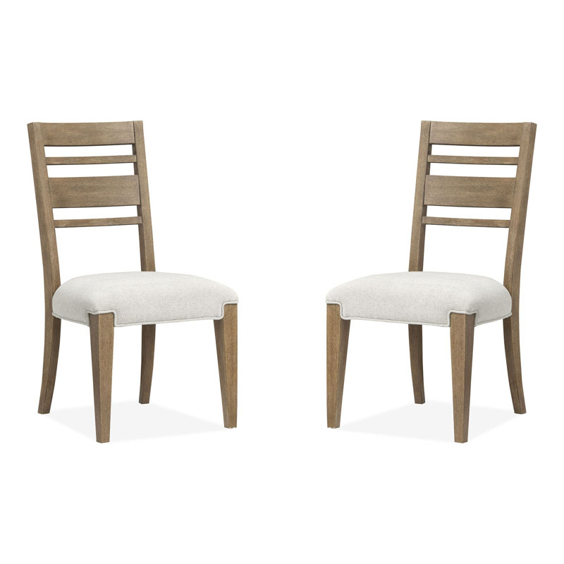 Chaise d'appoint rembourrée, Brun
