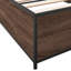 Structure de lit vidaXL Bois d'ingénierie, métal double durable-1346519491-1346519492