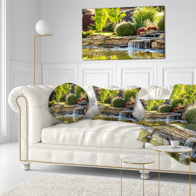 Coussin Green Lake and Plants