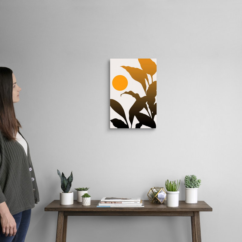 Art mural sur toile Tropical Sunrise, Toile tendue, H 18 po x l 12 po