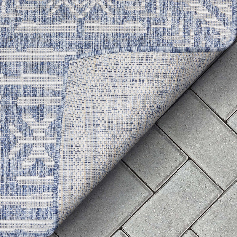 Well Woven Medusa Khalo Geometric Flat-Weave Indoor/Outdoor Area Rug, Rectangle 160 x 220cm