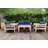 Monterey Teak 4 - Person Patio Conversation Sets with Cushions-94427274