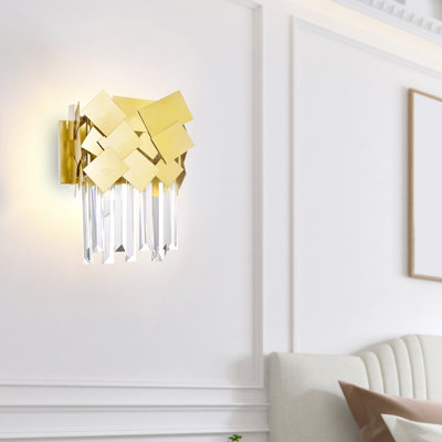 Steel Corner Wall Light