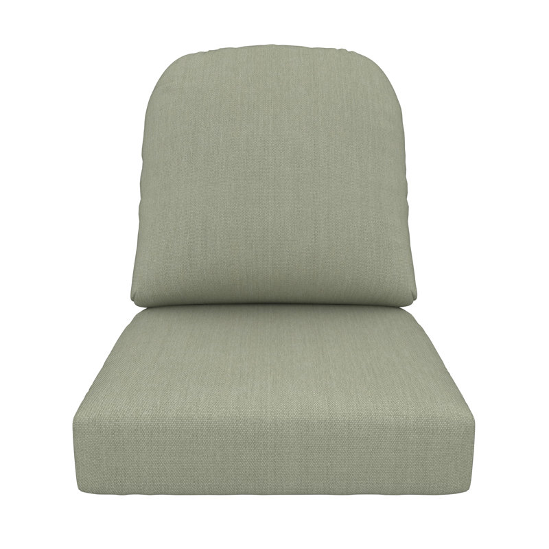 Outdoor Sunbrella® Seat/Back Cushion, Sunbrella Canvas Seasalt