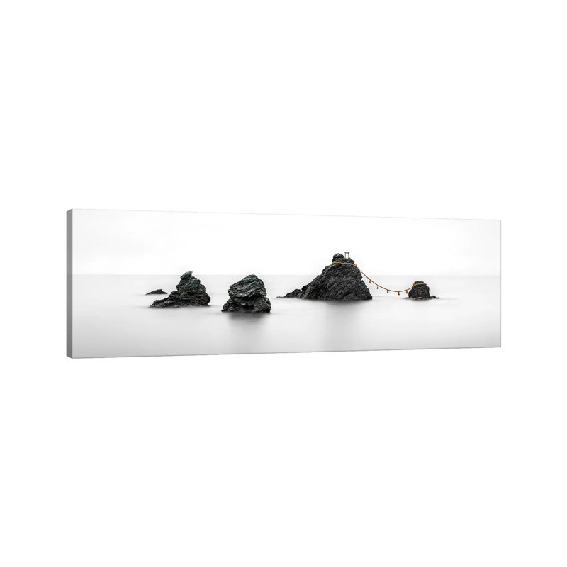 Meoto Iwa Rocks, Mie Prefecture, Japan by Jan Becke - Wrapped Canvas Panoramic Print, 50.8cm H x 152.4cm W x 1.91cm D