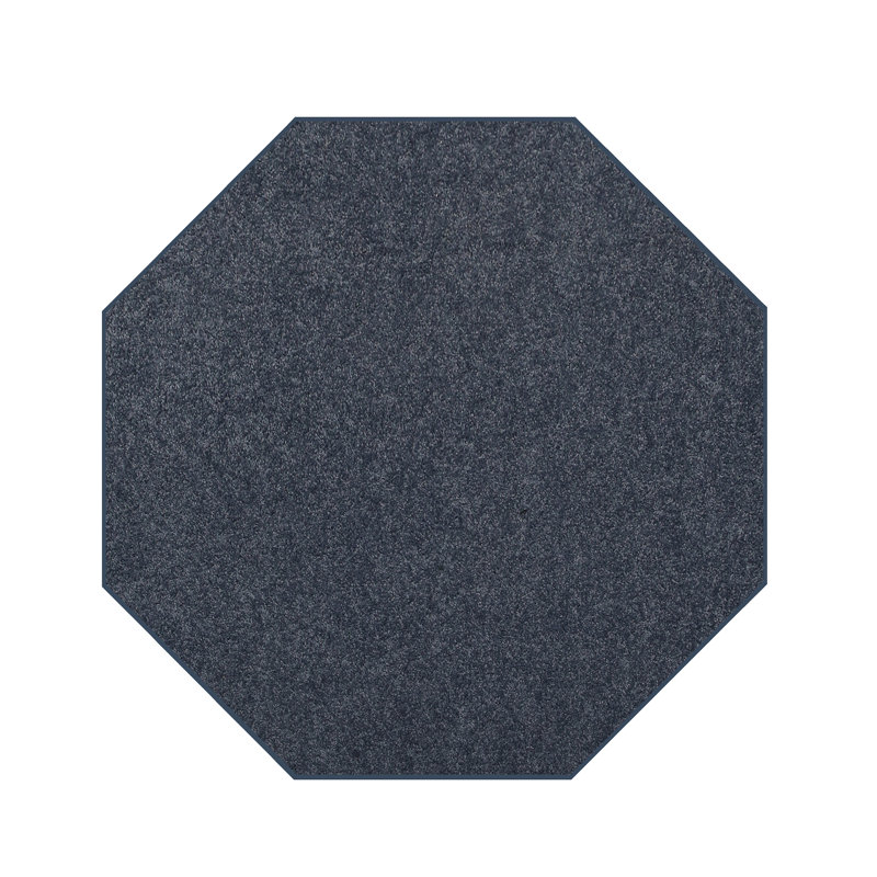 Tapis bleu pétrole Menzel, Octogone 2 pi