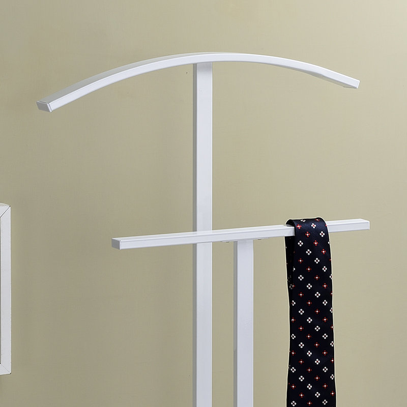 Valet en métal Modern, Métal blanc