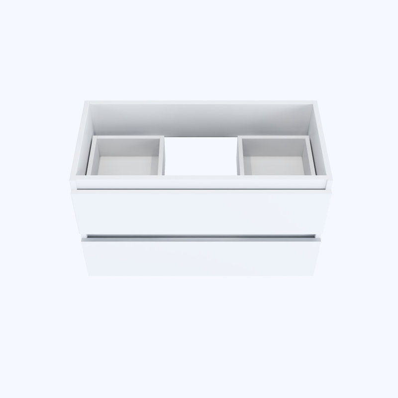 Salt 35.13'' Single Bathroom Vanity Base Only, White