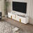 Harkless 78.74'' Modern Faux Marble TV Stand, Media Console With Gold Stainless Steel&4 Cabniets, Fully Assembled 
