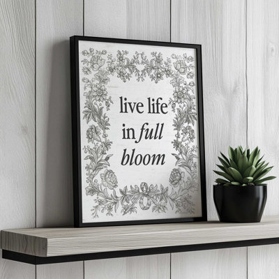 «Live Life in Full Bloom» par Art texturé