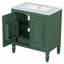 30" Bathroom Vanity With Sink, Two Doors With Shelf, Soft Close Door Hinges, Vintage Style-115688433
