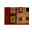Wool Geometric Area Rug in Brown