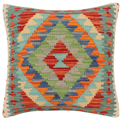 Rustic Beaton Turkish Hand-Woven Kilim Pillow