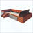 Velvet Upholstered Daybed With Stairs & Gas Lift Storage Ottoman, Contrast Color, Padded Guardrails-1420809610-1420809611