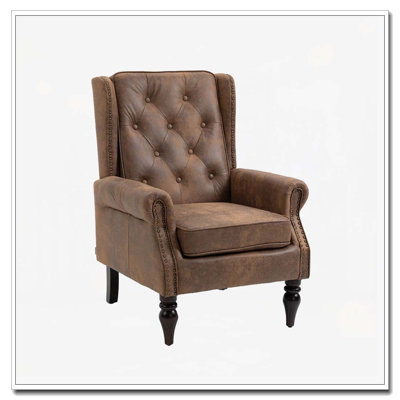 Wood Frame Armchair for Living Room Bedroom