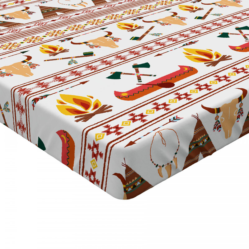 Drap-housse rayé tribal, Drap-housse de taille simple