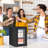 24 Bottle Mini Dormitory Refrigerator With Glass Door And Steel Wire Shelf Design, Small Size And Large Capacity, Portable And Energy-saving