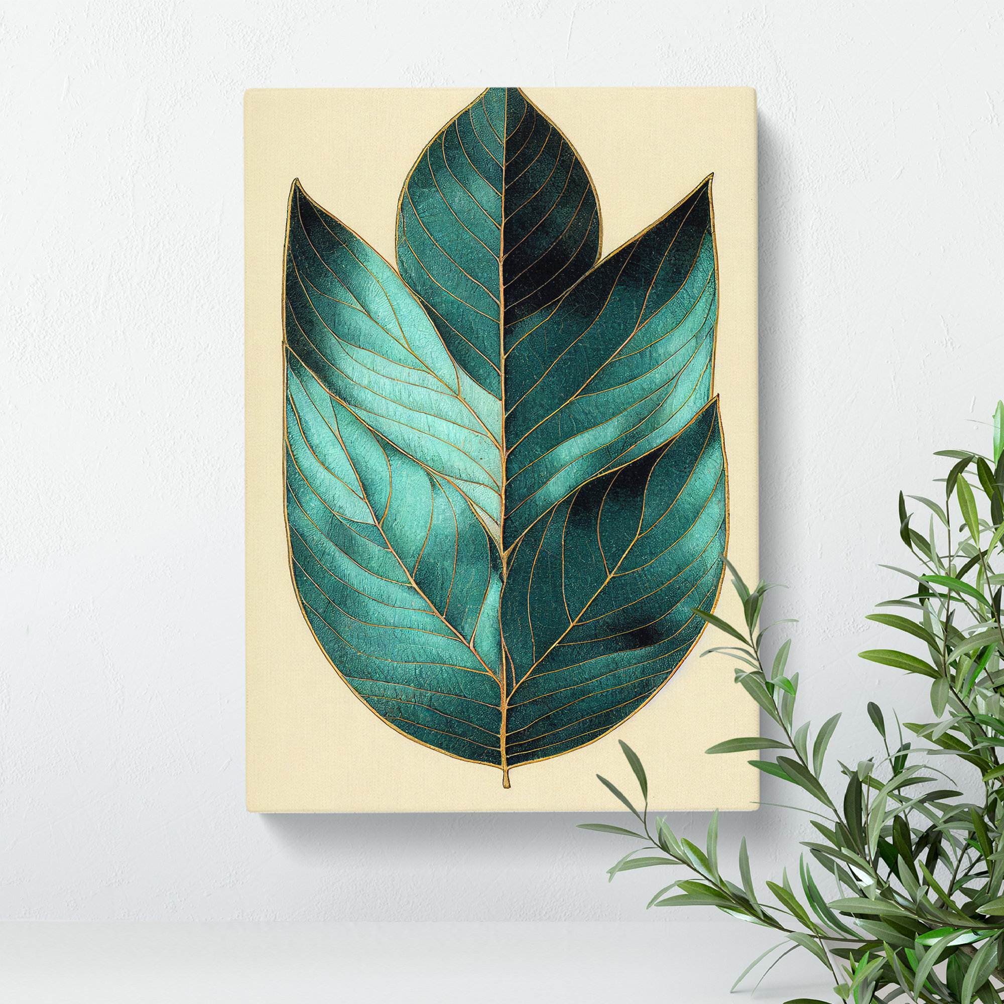 Marlow Home Co. XC1022-176X A Unique Leaf - Wrapped Canvas Graphic Art ...