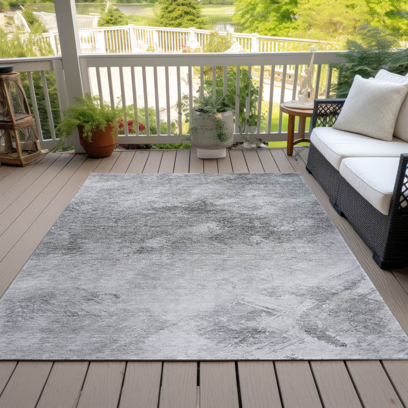 Tapis intérieur / extérieur Fayme, Rectangle 5 pi x 7 pi 6 po