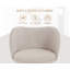 Aelisa Modern Accent Chairs Armchair with Faux Fur Metal Golden Crossed Legs -193976589