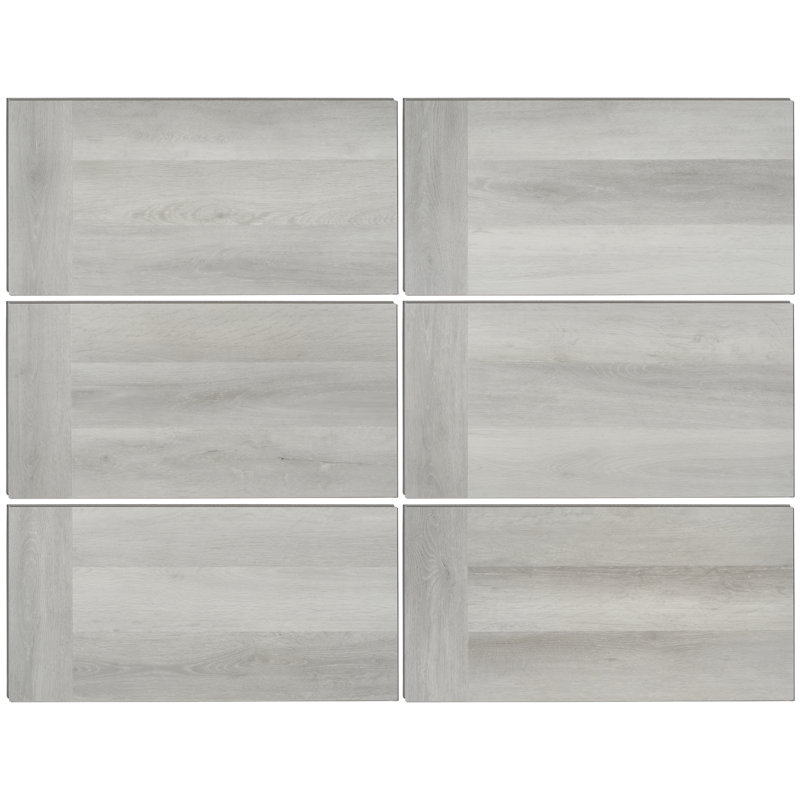 Chic Parquet 20 MIL 12 in. x 24 in. Click Lock Luxury Vinyl Tile, White 