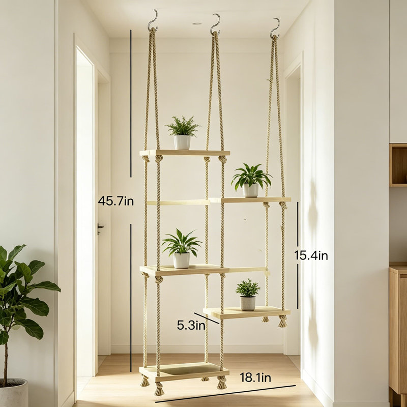 Support à plantes suspendu Boho