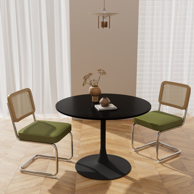 Elegant 3 Piece Dining Room Round Table and Chairs Set