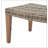 HAMPTON WOOD + WICKER OTTOMAN