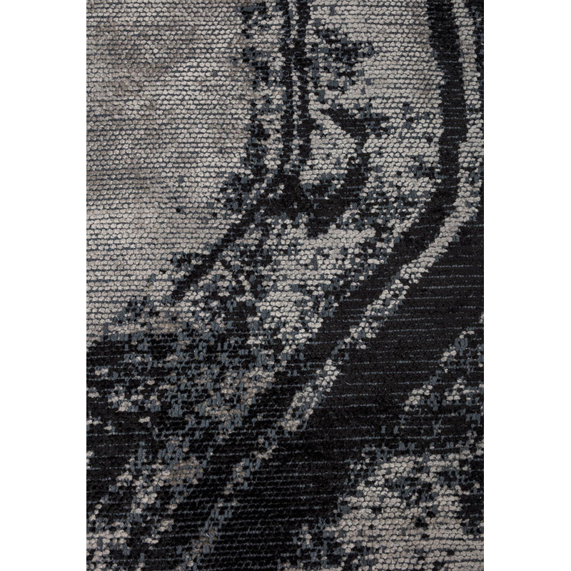Dekyla Abstract Hand Loom Indoor / Outdoor Area Rug, Rectangle 5'3" x 7'7"