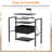 Nightstand With Charging Station And USB Ports, Night Stand With Fabric Drawer, 3-Tier Storage End Table For Small Spaces-1208917537